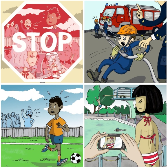 Kinderschutz Comic STOP